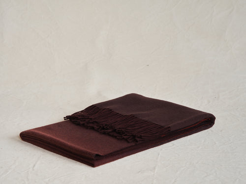 ALONPI COMO THROW / BURGANDY L74.8" x W55"