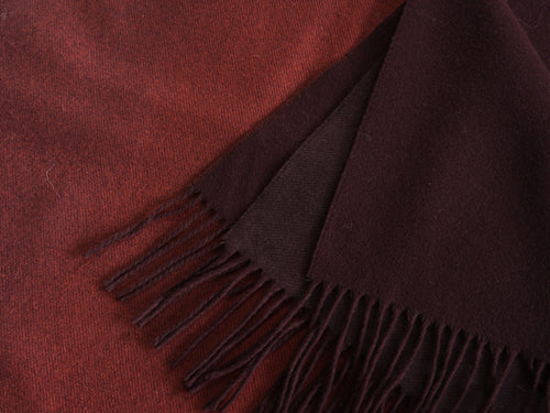 ALONPI COMO THROW / BURGANDY L74.8" x W55"