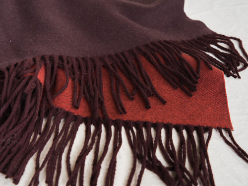 ALONPI COMO THROW / BURGANDY L74.8" x W55"
