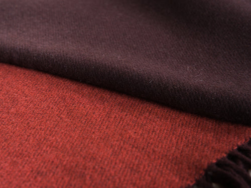 ALONPI COMO THROW / BURGANDY L74.8" x W55"