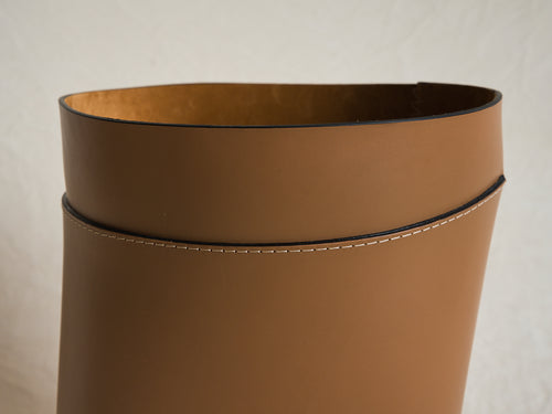 OSCAR MASCHERA ROBIN MEDIUM LEATHER BASKET / SOLE W12.2" x D12.2" x H14.6"
