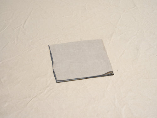 COLOMBA LIVING PORTILLO NAPKIN NATURAL / STEEL L20" x W20"
