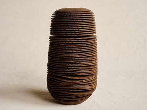 MACIEJ GASIENICA GIEWONT WOODEN OBJECT 2025/10 Ø5.7" x H10.4"