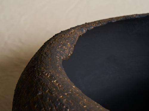 ASH DESIGN LAVA VESSEL NO.2 L17.5" x H8"