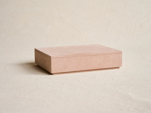 MICHAËL VERHEYDEN SUEDE LETTER BOX / NUAGE W9.8" x H2.4" x D7.5"