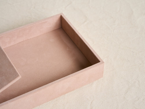 MICHAËL VERHEYDEN SUEDE LETTER BOX / NUAGE W9.8" x H2.4" x D7.5"