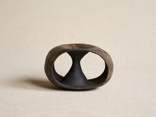 JULIE NELSON CHARCOAL LOOP 6.25” x 10” x 6“