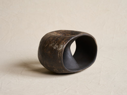 JULIE NELSON CHARCOAL LOOP 6.25” x 10” x 6“