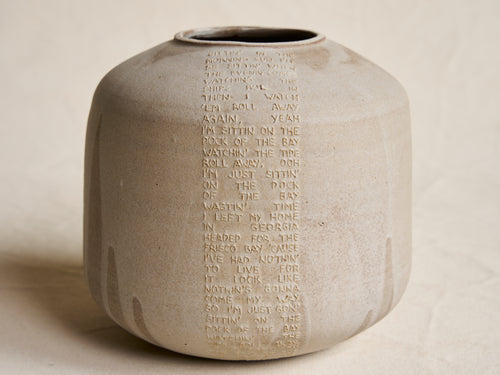 MARIE MARTIN 'DOCK OF THE BAY' VASE Ø7.4" x H7"