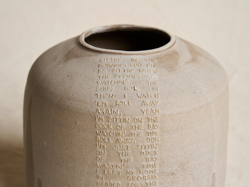 MARIE MARTIN 'DOCK OF THE BAY' VASE Ø7.4" x H7"