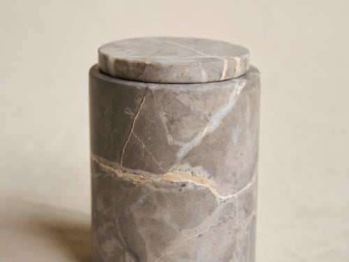 MICHAËL VERHEYDEN SMALL CONTAINER / GRIGO ANTICO CHIARO Ø3.0" x H4.3"