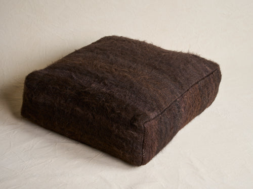 IDENTIDAD ARGENTINA SUMA FLOOR CUSHION / DARK BROWN 27.5" x 27.5" x 8"
