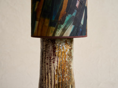 PASCALE RISBOURG CERAMIC LAMP / JANIS H22" x Ø6.75"