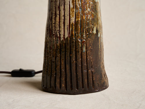 PASCALE RISBOURG CERAMIC LAMP / JANIS H22" x Ø6.75"