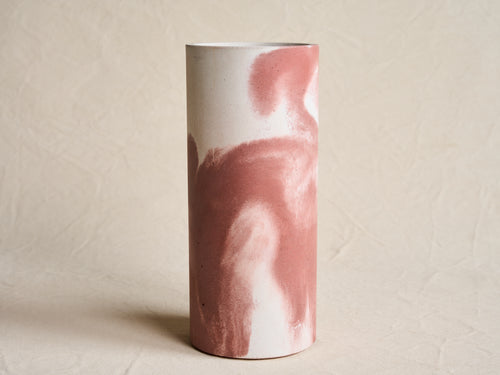 MICHAEL VERHEYDEN CONCRETE CYLINDRICAL VASE Ø5.9" x H13"