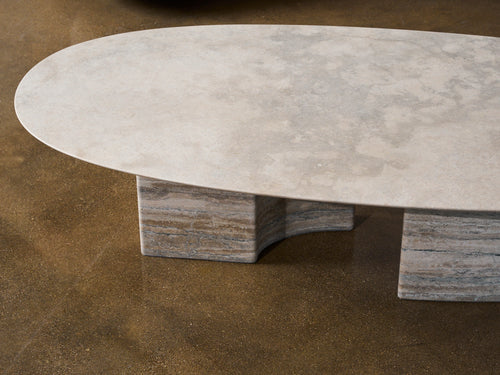 VERENA BRAUSCH ETERNAL SANS TEMPS 2.0 COFFEE TABLE L59" x D28" x H14.5"