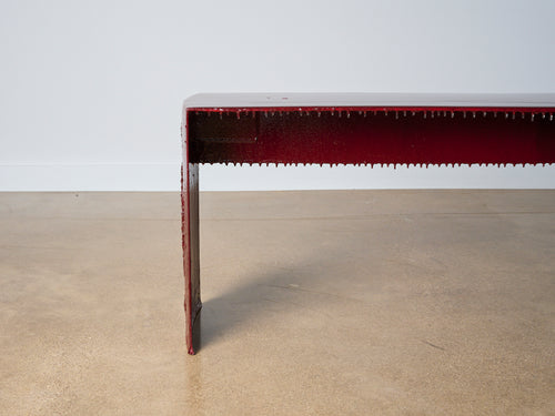 MIDDERNACHT & ALEXANDER BENCH / OXBLOOD WALTZ L78" x D12" x H18.7"