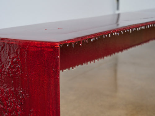 MIDDERNACHT & ALEXANDER BENCH / OXBLOOD WALTZ L78" x D12" x H18.7"
