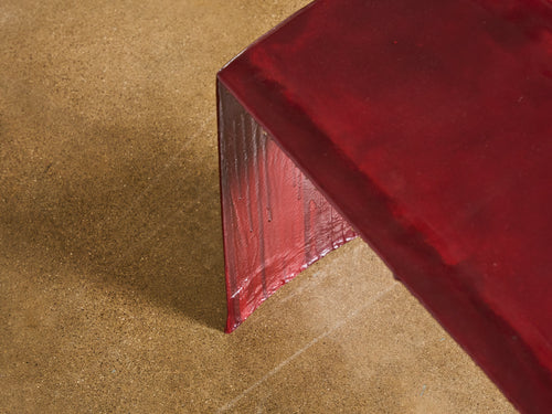 MIDDERNACHT & ALEXANDER BENCH / OXBLOOD WALTZ L78" x D12" x H18.7"