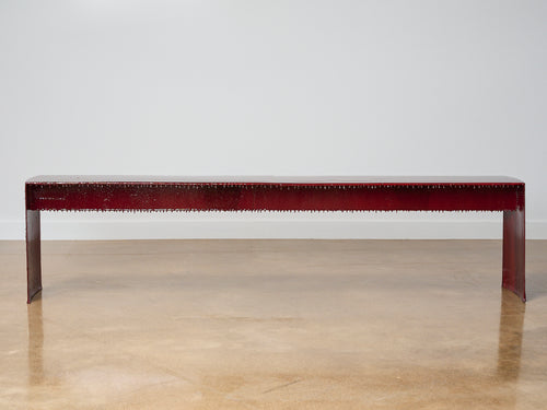 MIDDERNACHT & ALEXANDER BENCH / OXBLOOD WALTZ L78" x D12" x H18.7"