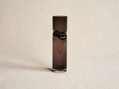 AVRAM RUSU STUDIO CRUSHED VASE MEDIUM / PURPLE Ø4" X H14"