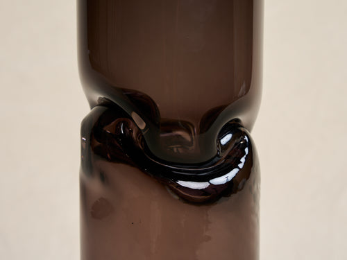 AVRAM RUSU STUDIO CRUSHED VASE MEDIUM / PURPLE Ø4" X H14"