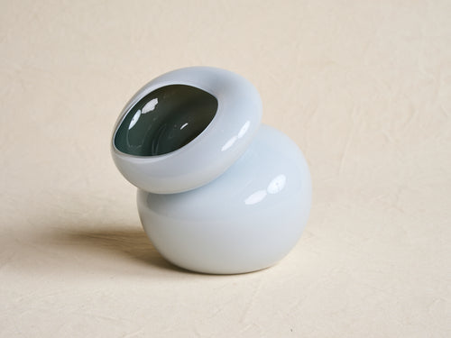 AVRAM RUSU STUDIO CYCLOPS VASE / GREY Ø7.5" x H10"