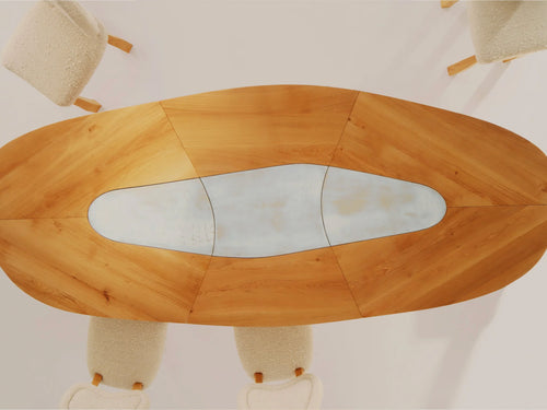 GARCÉ DIMOFSKI DANIEL DINING TABLE W110" x D45" x H29.5"