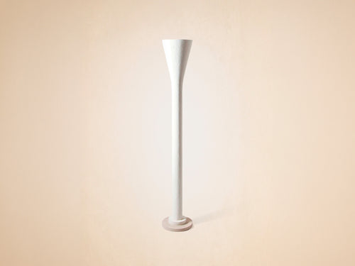 GARNIER & LINKER KEL FLOOR LAMP / PLASTER Ø12.2" x H69.7"