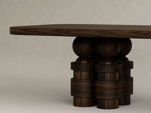 GALERIE NAINOA TORU DINING TABLE 05 W110.25" x D47.25" x H30"