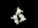 Load image into Gallery viewer, GIOPATO &amp; COOMBES BOLLE FROSTED 24 CIRCULAR CHANDELIER Ø35.5&quot; x H53&quot;
