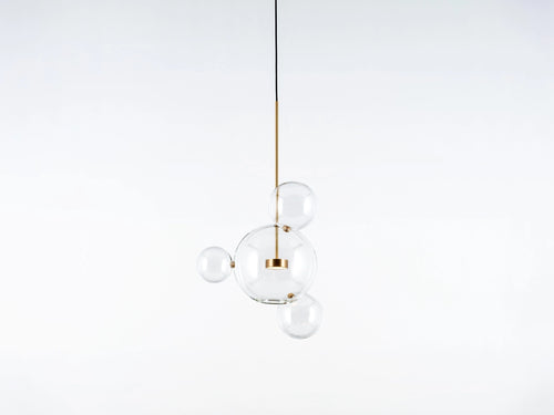 GIOPATO & COOMBES BOLLE TRANSPARENT 04 PENDANT Ø20" x H30.5"