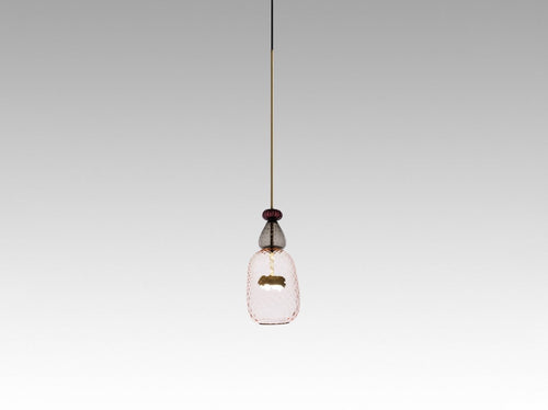 GIOPATO & COOMBES FLAUTI PENDANT / 06 ROSE Ø5" x H25”