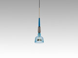 Load image into Gallery viewer, GIOPATO &amp; COOMBES FLAUTI PENDANT / 12 AQUAMARINE Ø6.5&quot; x H23”
