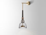 Load image into Gallery viewer, GIOPATO &amp; COOMBES FLAUTI WALL SCONCE / 08 GREY W6.5&quot; x D10&quot; x H21.5”
