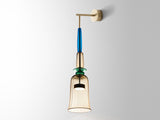 Load image into Gallery viewer, GIOPATO &amp; COOMBES FLAUTI WALL SCONCE / 10 AMBER  W5.5&quot; x D9.5&quot; x H25”
