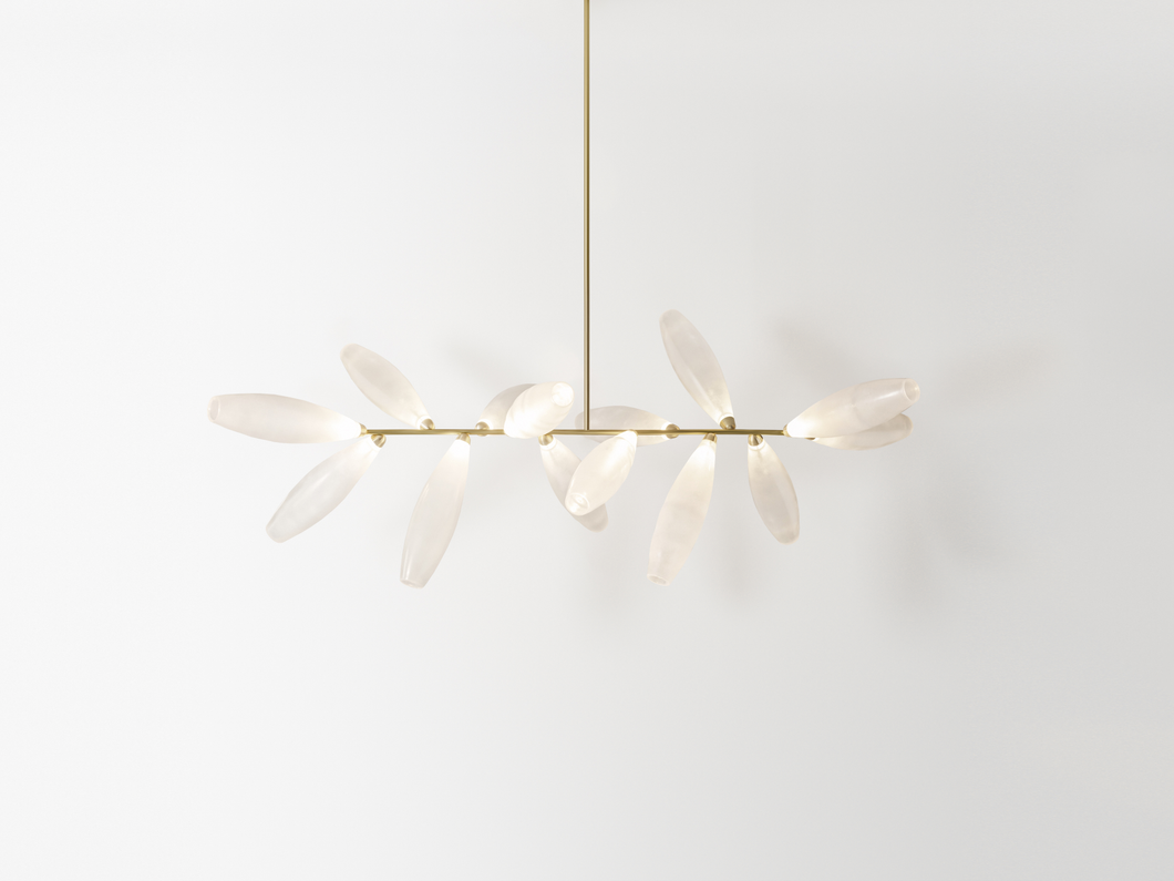 GIOPATO & COOMBES GEM BRANCH CHANDELIER 14 W72