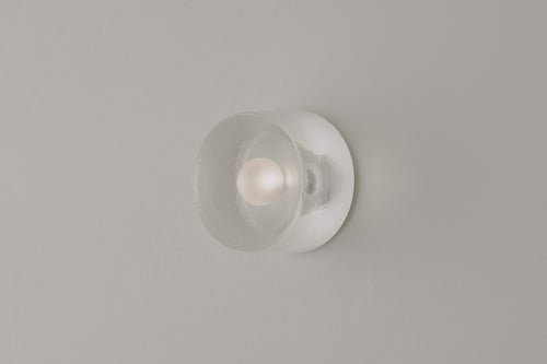 VOLKER HAUG STUDIO ANTON MINI GLASS SCONCE Ø5" x D4"