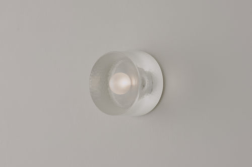 VOLKER HAUG STUDIO ANTON MINI GLASS SCONCE Ø5" x D4"