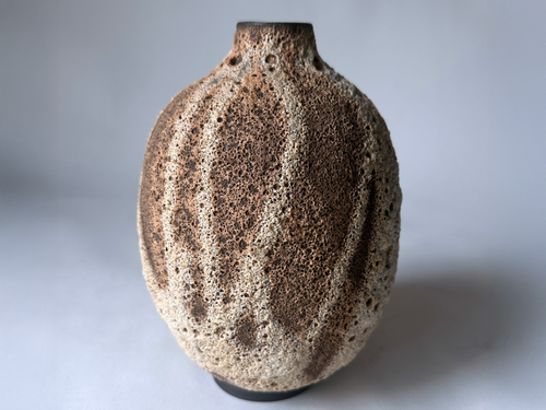 HEATHER ROSENMAN LAVA VASE / LATTE 25622 W5" x H7.5"