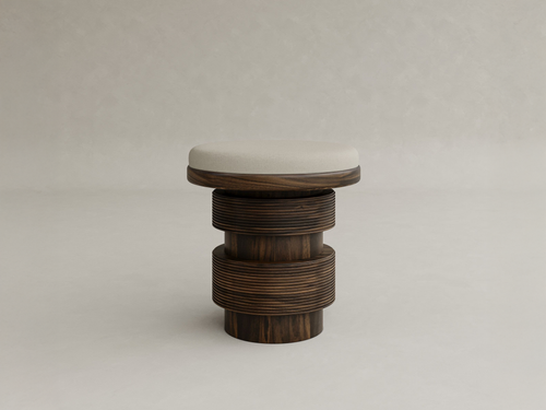 GALERIE NAINOA TORU STOOL 02 W19.5" x D19.5" x H26.75"