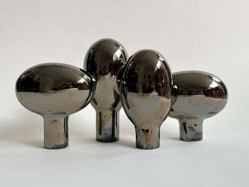 LISA VISACARDI OVALS + PIPES SCULPTURE NO.15 H9" x W19 x D7"