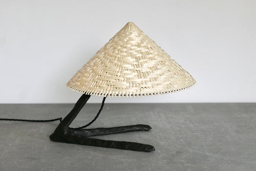 MICHAËL VERHEYDEN TIBU TABLE LAMP / RATTAN 13.7" x 13.7"