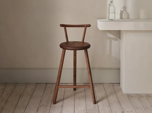 EDWARD COLLINSON LOW BACK BARSTOOL W18.3" x D17.4" x H33.2" x SH25.5"