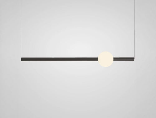LEE BROOM ORION GLOBE CHANDELIER / POLISHED GUNMETAL H5.1" x W34.85"