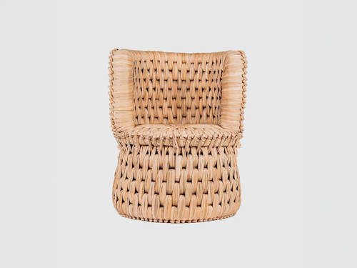 LUTECA WOVEN TULE LOUNGE CHAIR Ø25" x H31.5" x SH16"