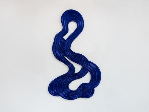 MARIJKE DE COCK SOLO B.06 BEADED WALL ART / BLUE