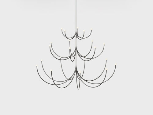MATTER MADE ARCA 3-TIER CHANDELIER / LARGE L50” x W50” x H35”
