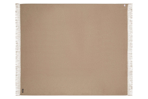 ALONPI MELROSE CASHMERE THROW / GREY BEIGE L55" × W75"