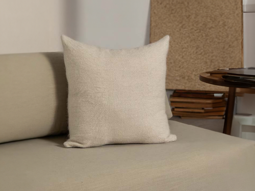 IDENTIDAD ARGENTINA NUBES CUSHION / IVORY + IVORY 22" x 22"